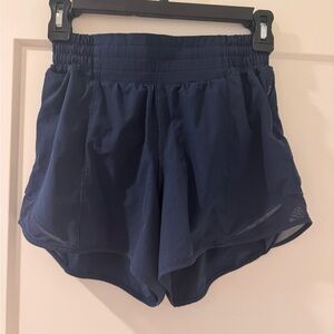 Lululemon Athletica Blue Athletic Shorts Lightweight Moisture-Wicking